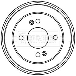 BORG & BECK Piduritrummel BBR7224